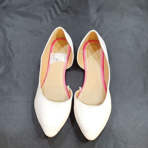 LYNX POINTED TOE D'ORSAY SLIP-ON WOMEN"S FLAT - Picture 2 of 13